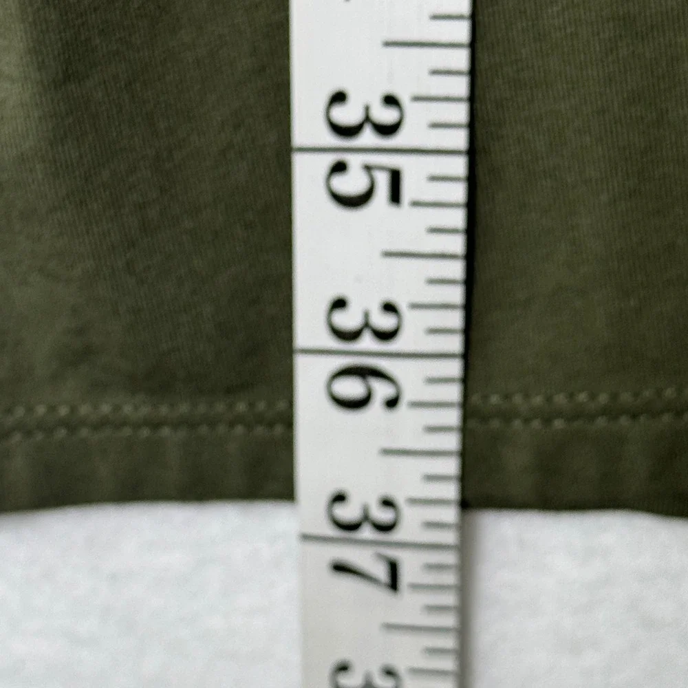 J Jill Womens Size Medium Olive Green Button Front‎ Shirt Dress Pockets Casual